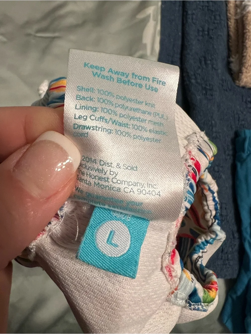 The Honest Company Surf Boards Large baby  Swim Diaper Cover new without tags
